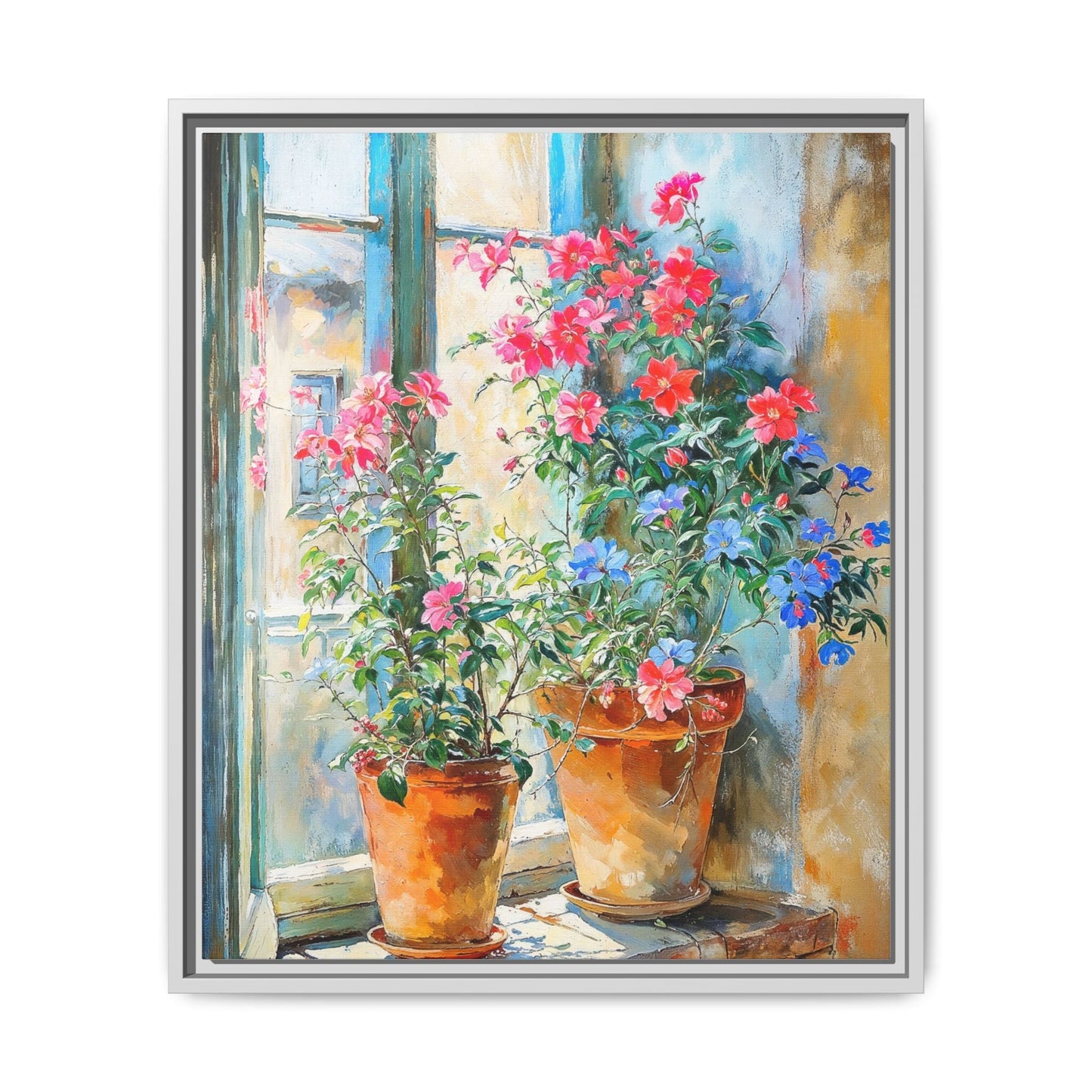 Summer Pots Wall Art - Vibrant Floral Pots for Fresh Home Décor