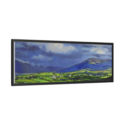 Connemara Fields - Stunning Irish landscape canvas print showcasing the serene beauty of Connemara's fields.