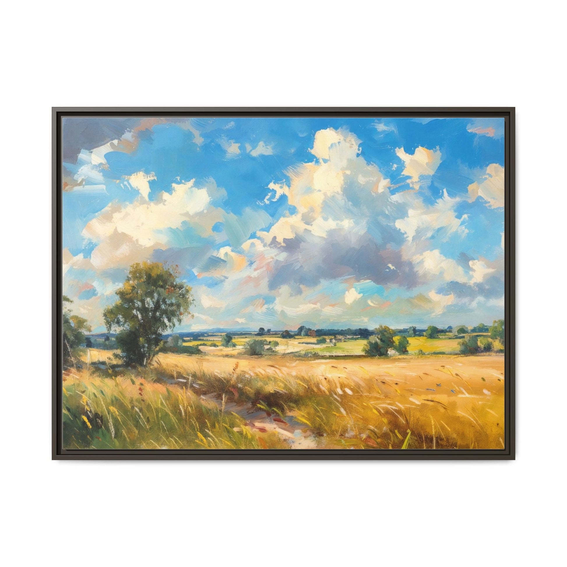 Summer Fields County Mayo Wall Art - Vibrant Irish Landscape Canvas Print