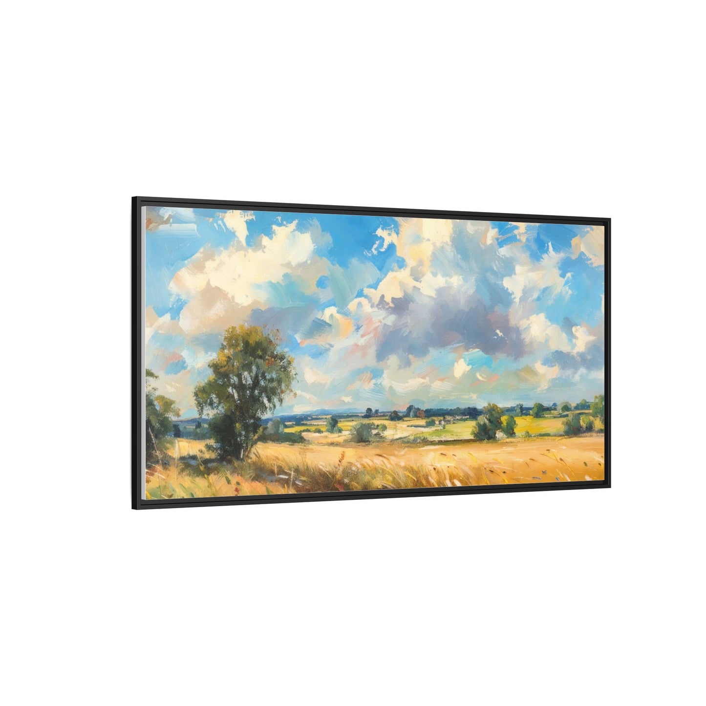 Summer Fields County Mayo Wall Art - Vibrant Irish Landscape Canvas Print