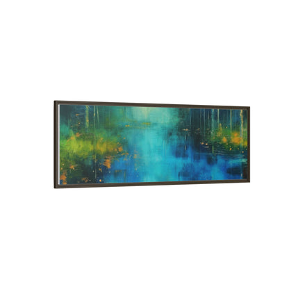 Symphony in Blue - Vibrant Abstract Canvas Print for Stylish Home Décor