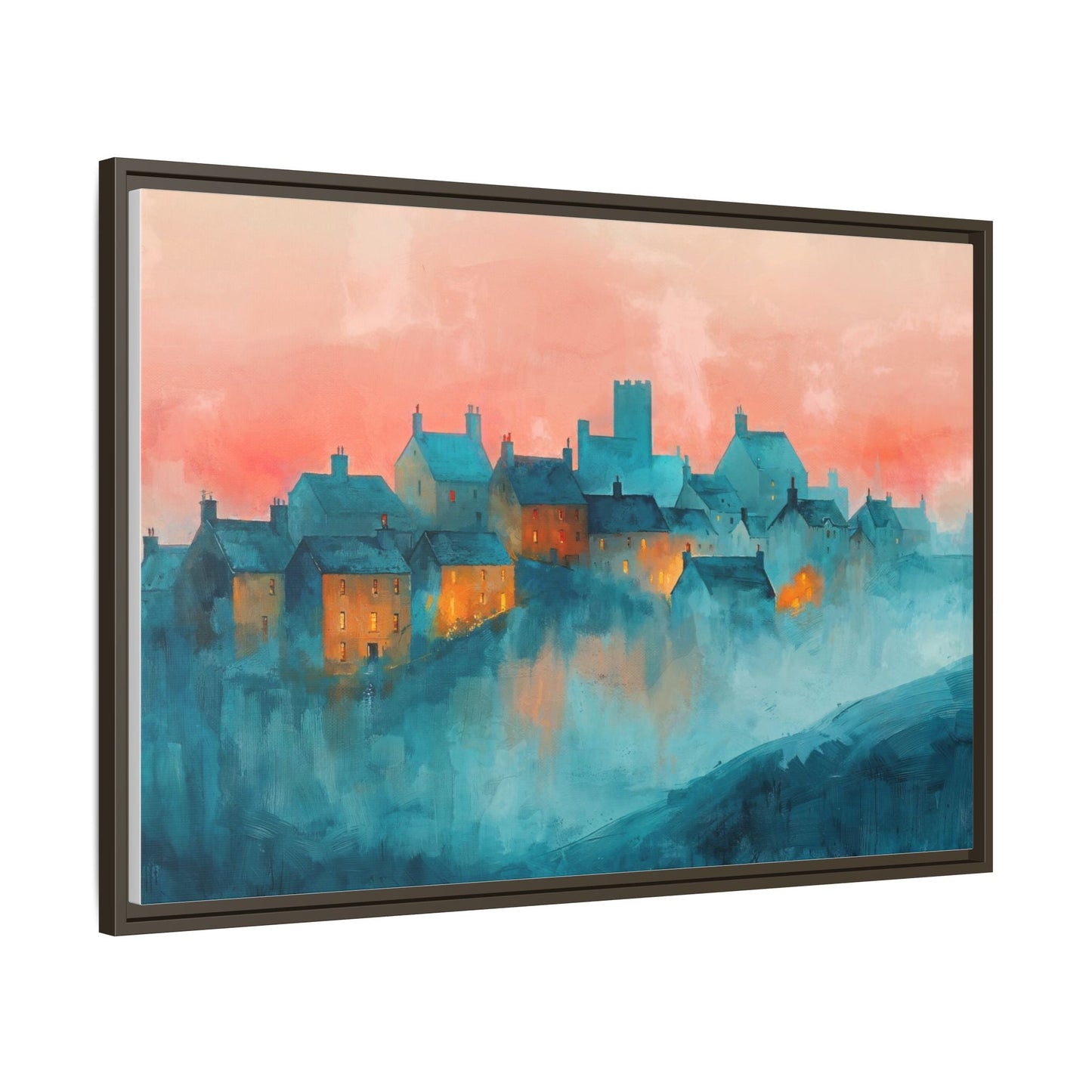 A Castle Town - Beautiful Landscape Canvas Print for all places Décor