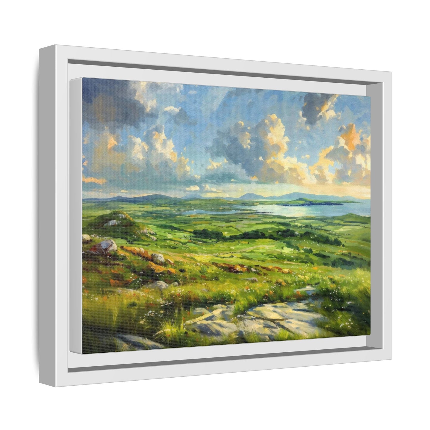 Wild Atlantic Summer Vista Wall Art - Breathtaking Coastal Landscape for Home Décor