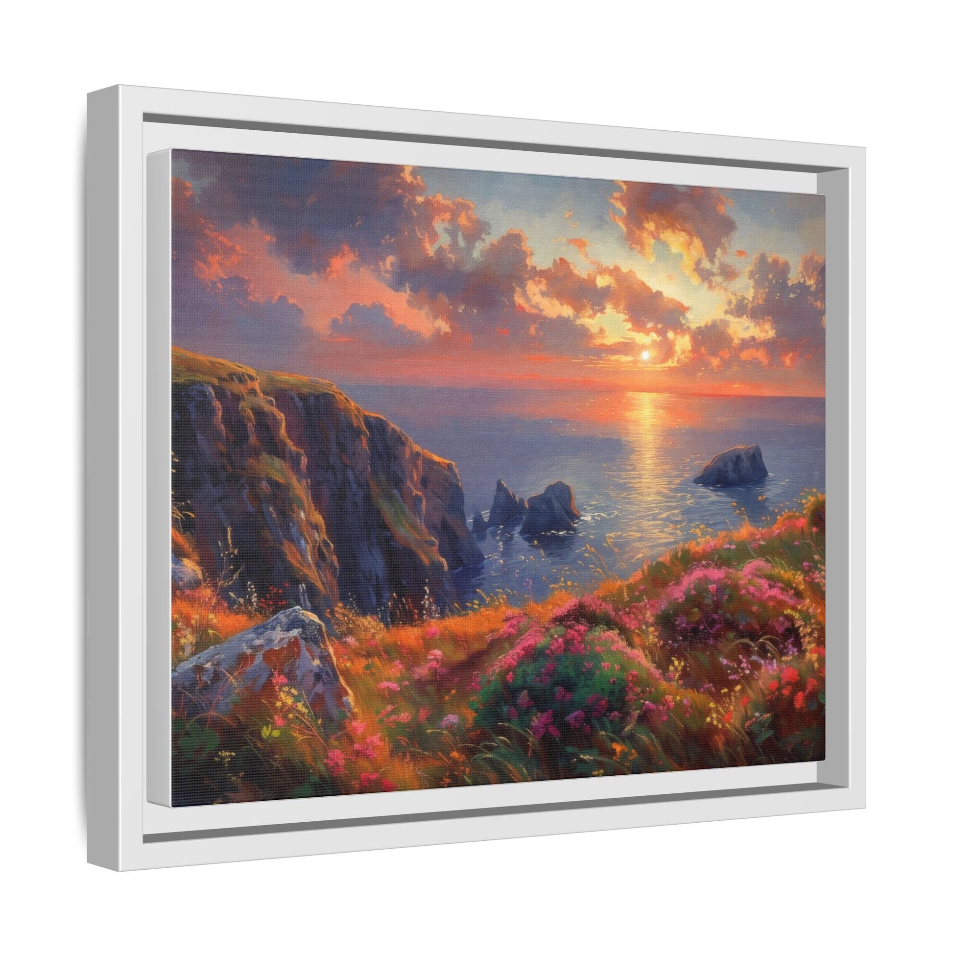 End of The Day wall art featuring a serene sunset landscape, printed on high-quality canvas to bring peaceful beauty and warmth to your home décor.