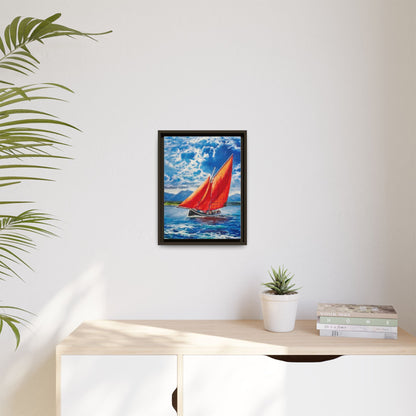 Single Galway Hooker – Premium Pinewood Art Frame for Timeless Décor