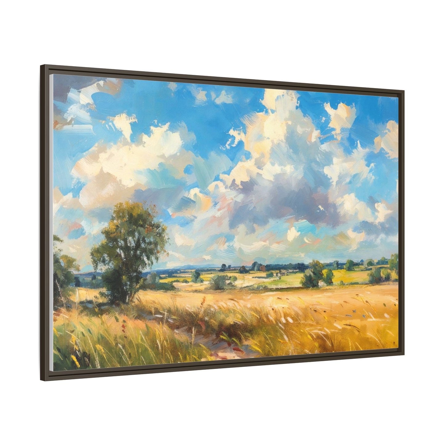 Summer Fields County Mayo Wall Art - Vibrant Irish Landscape Canvas Print