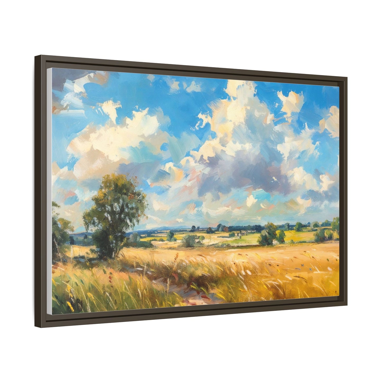 Summer Fields County Mayo Wall Art - Vibrant Irish Landscape Canvas Print