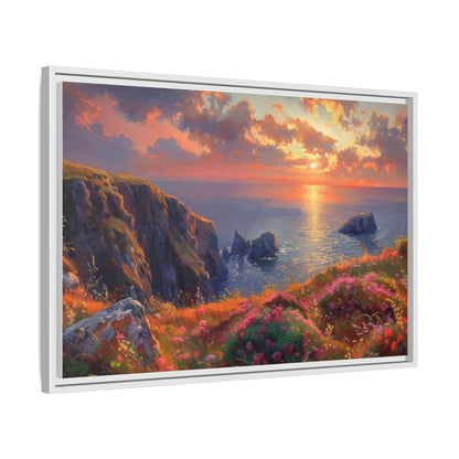 End of The Day wall art featuring a serene sunset landscape, printed on high-quality canvas to bring peaceful beauty and warmth to your home décor.