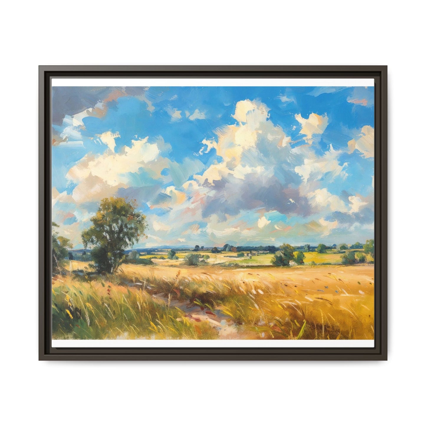 Summer Fields County Mayo Wall Art - Vibrant Irish Landscape Canvas Print