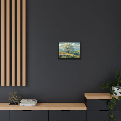 Whitethorn in Bloom wall art featuring a vibrant scene of blooming whitethorn trees, printed on high-quality canvas for a natural and timeless décor.