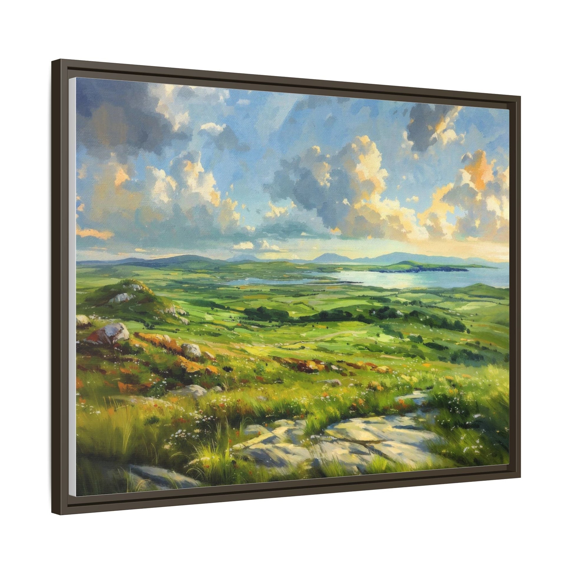 Wild Atlantic Summer Vista Wall Art - Breathtaking Coastal Landscape for Home Décor