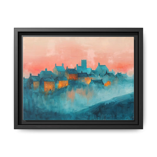 A Castle Town - Beautiful Landscape Canvas Print for Home Décor