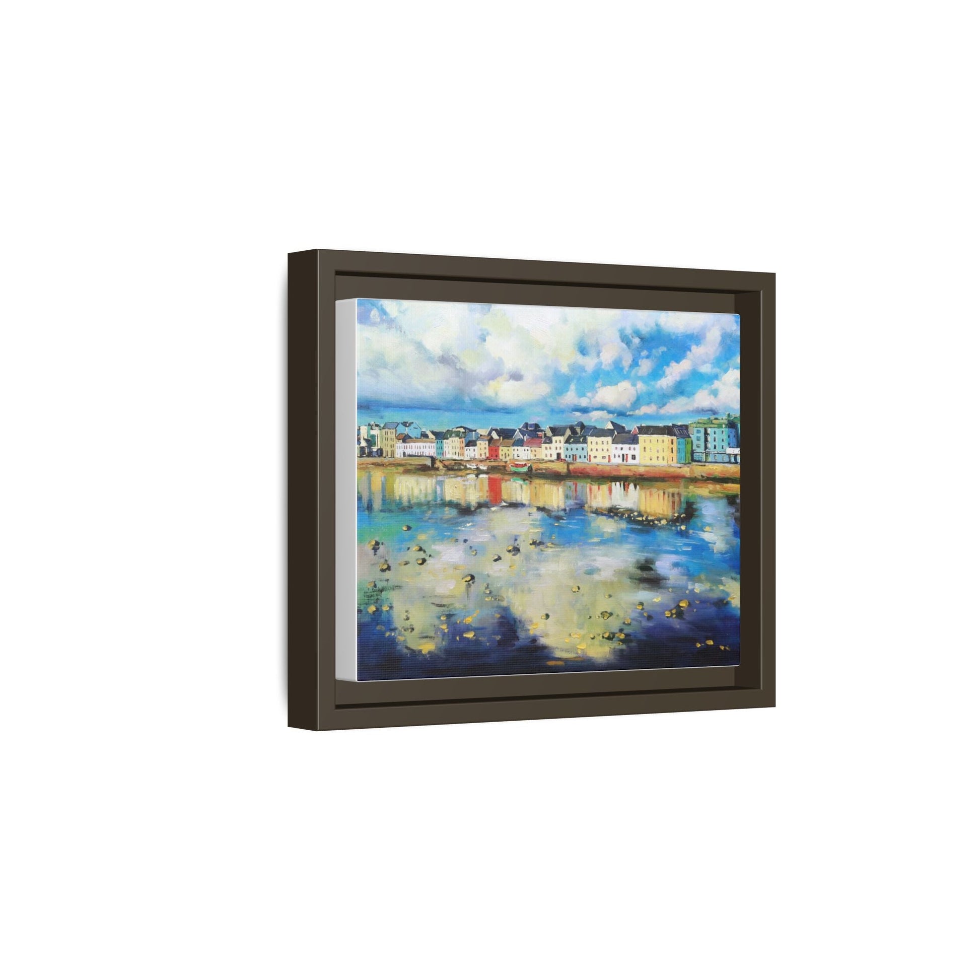 Galway Reflections wall art featuring serene Irish landscapes and water reflections, framed in premium quality wood.