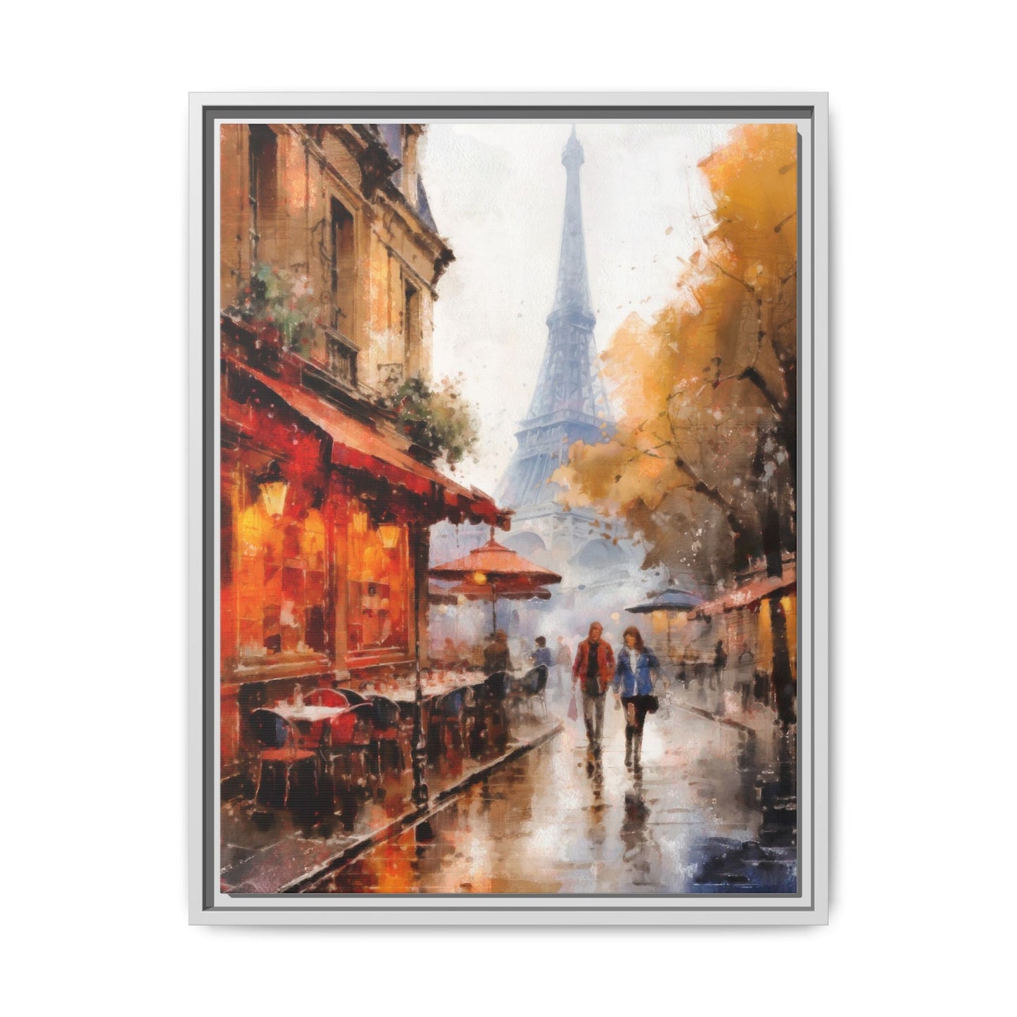 Eiffel Tower wall art featuring the iconic Paris landmark, printed on high-quality canvas to bring timeless beauty and elegance to your home décor.