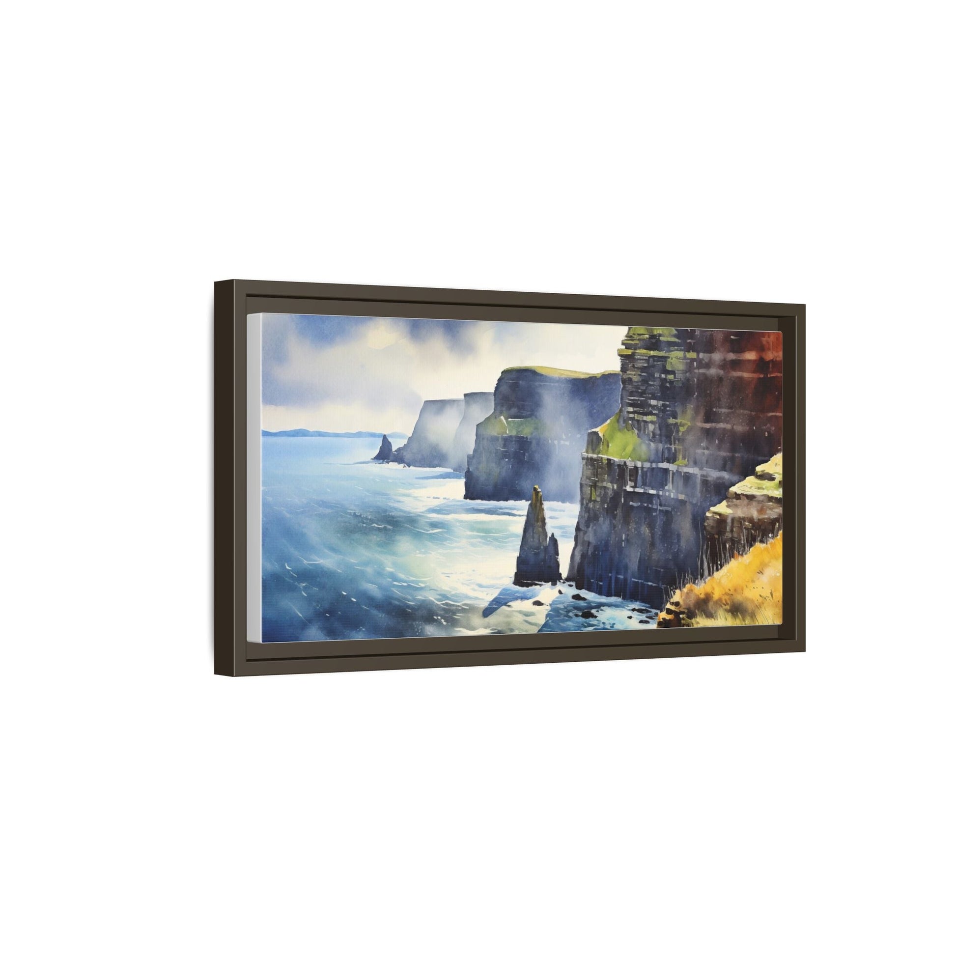 Watercolour of Cliffs of Moher – Beautiful Coastal Landscape Canvas Print