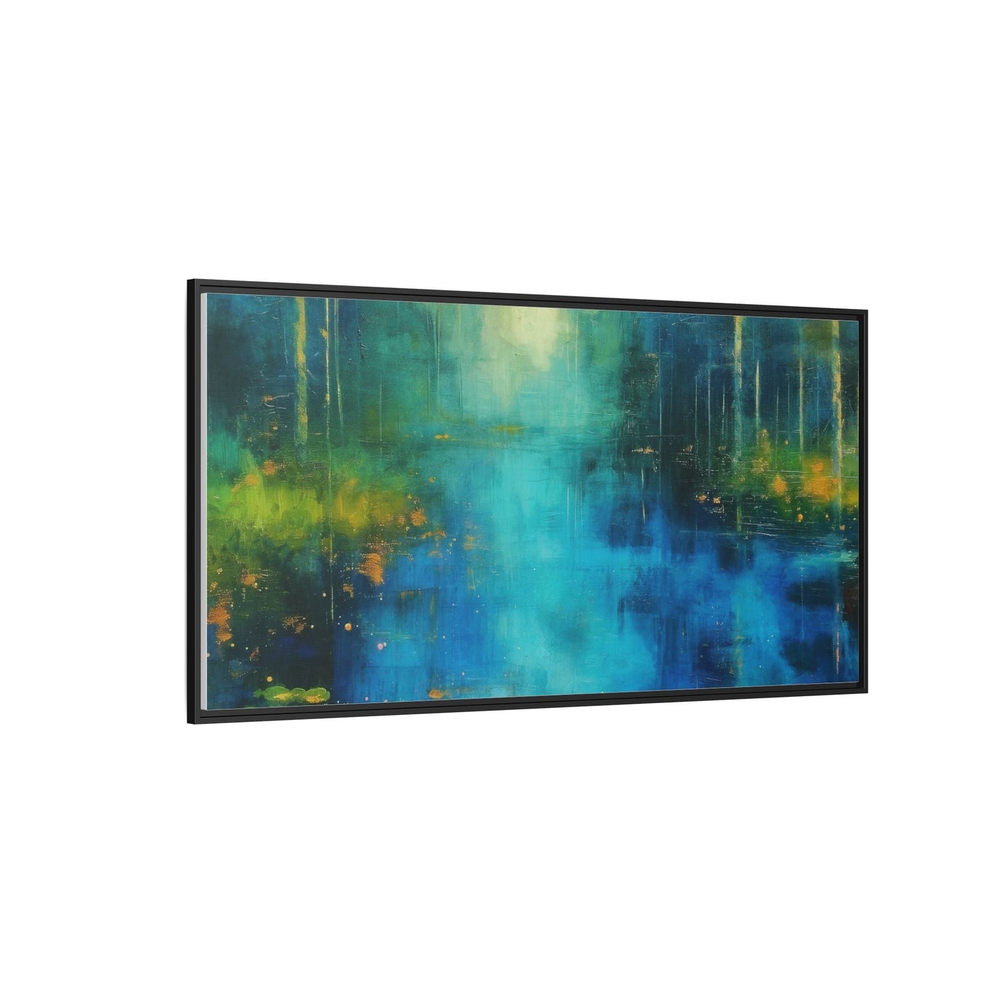 Symphony in Blue - Vibrant Abstract Canvas Print for Stylish Home Décor