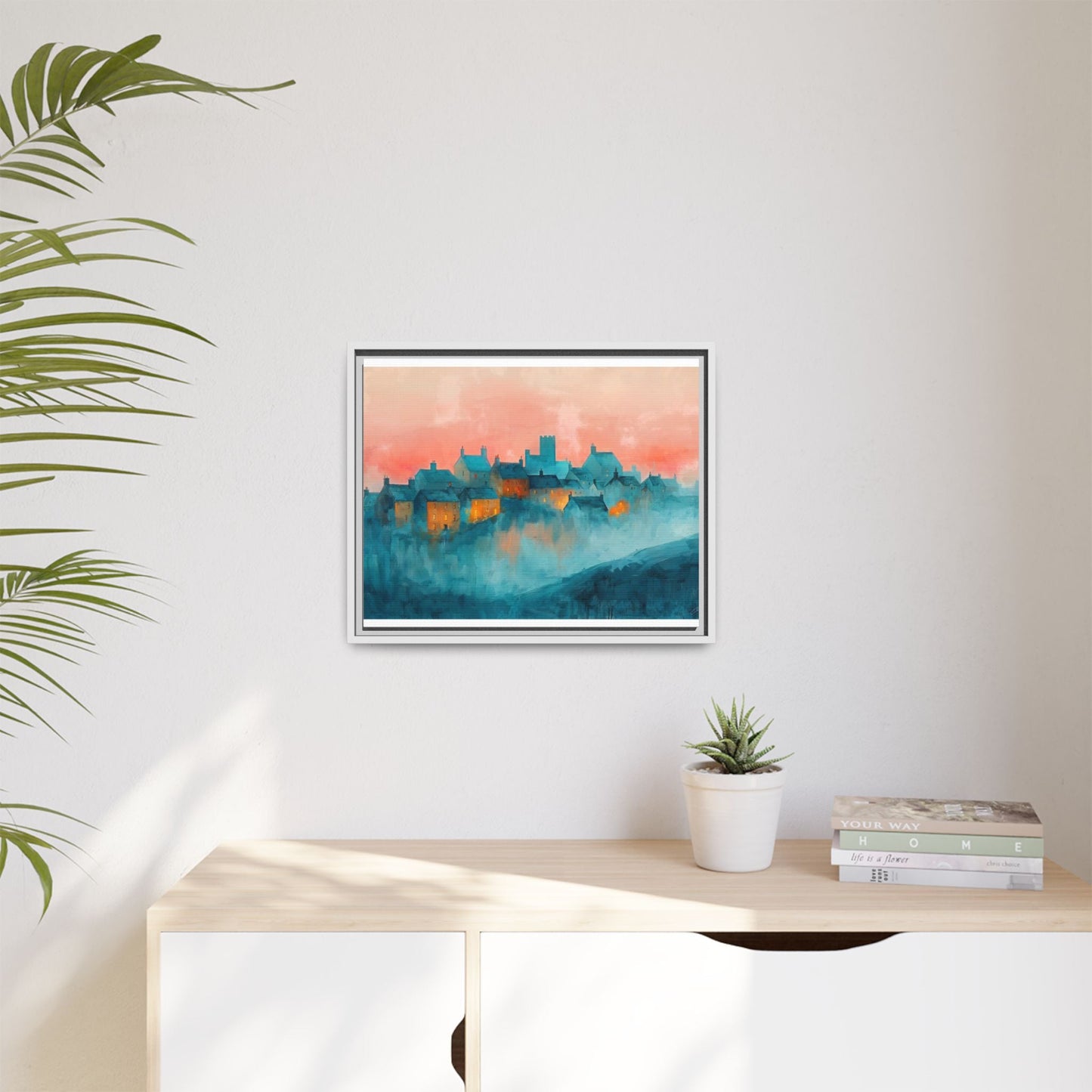 A Castle Town - Beautiful Landscape Canvas Print for all places Décor