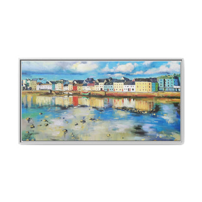 Galway Reflections wall art featuring serene Irish landscapes and water reflections, framed in premium quality wood.