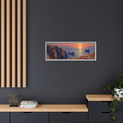 End of The Day wall art featuring a serene sunset landscape, printed on high-quality canvas to bring peaceful beauty and warmth to your home décor.