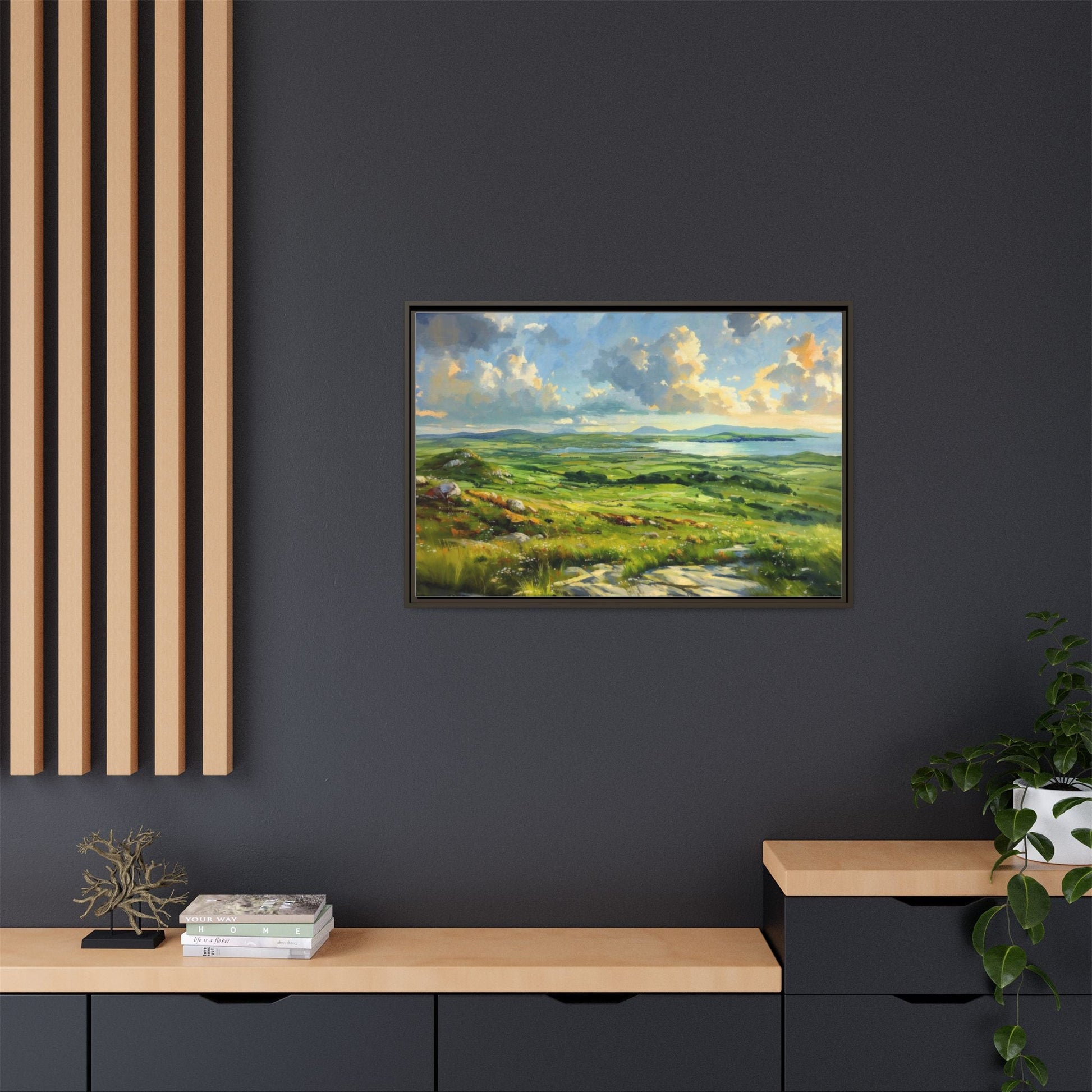 Wild Atlantic Summer Vista Wall Art - Breathtaking Coastal Landscape for Home Décor