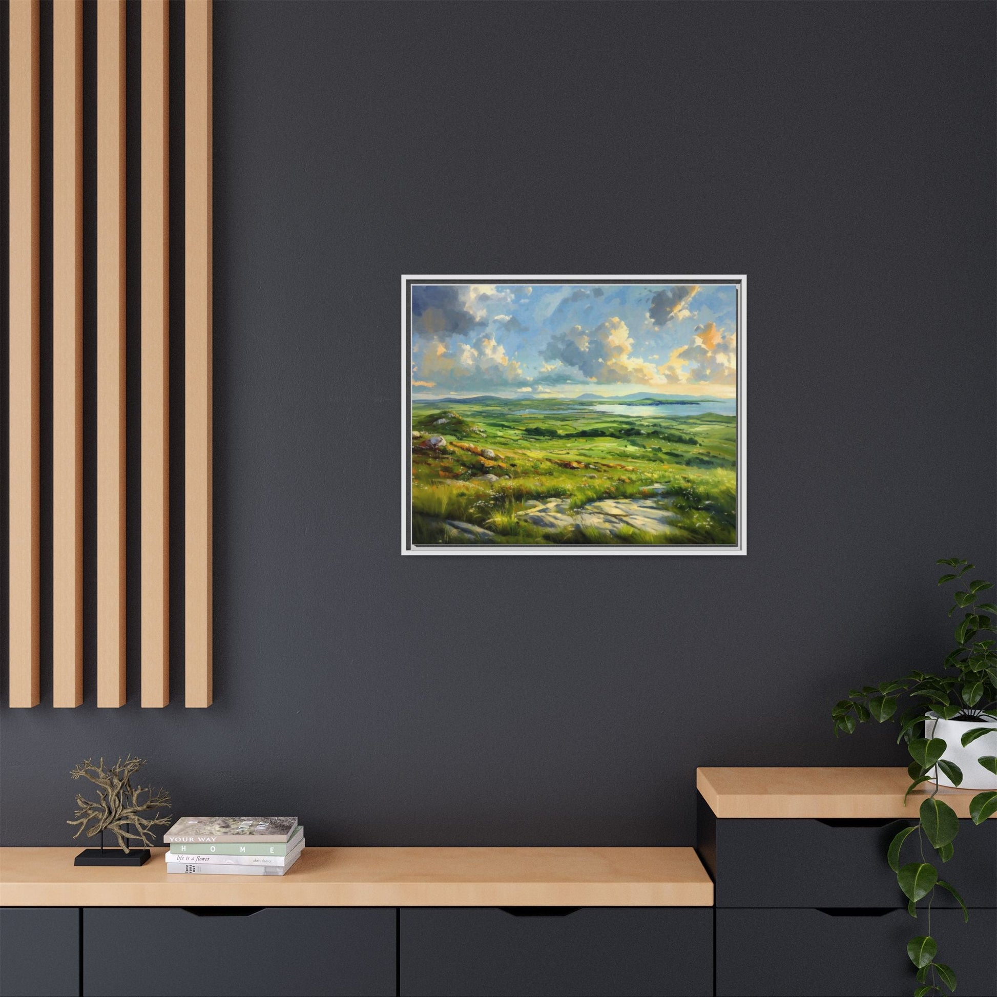 Wild Atlantic Summer Vista Wall Art - Breathtaking Coastal Landscape for Home Décor