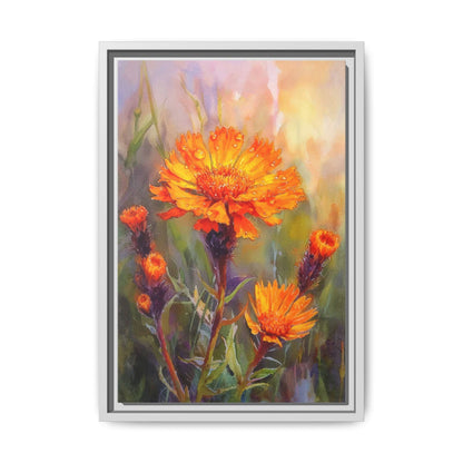 Orange Hawkbit Flower