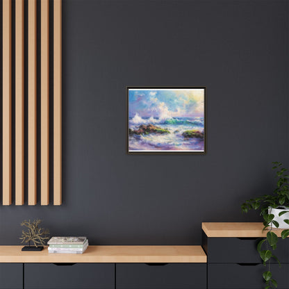 Achill Shoreline wcol wall art showcasing the stunning Irish coastal landscape, printed on high-quality canvas for a timeless and serene addition to your home décor.