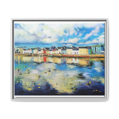 Galway Reflections wall art featuring serene Irish landscapes and water reflections, framed in premium quality wood.