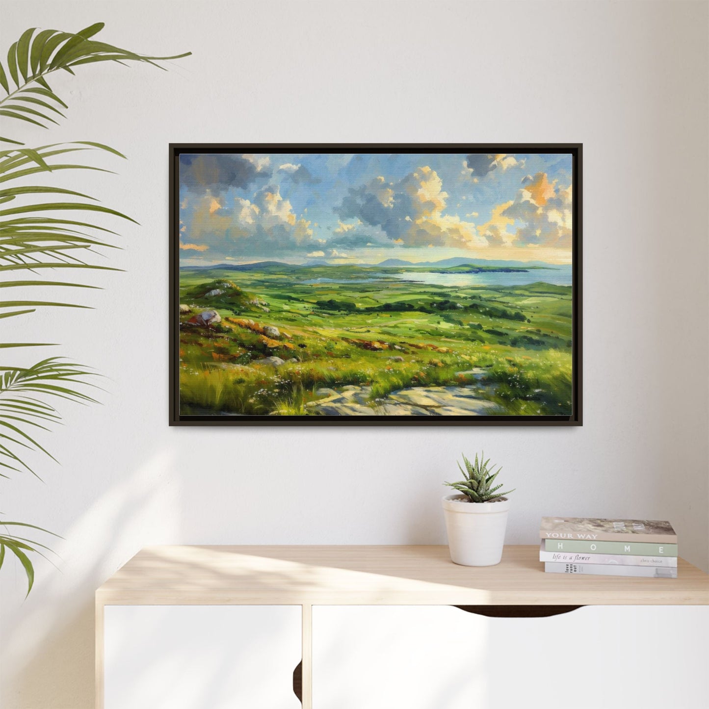 Wild Atlantic Summer Vista Wall Art - Breathtaking Coastal Landscape for Home Décor