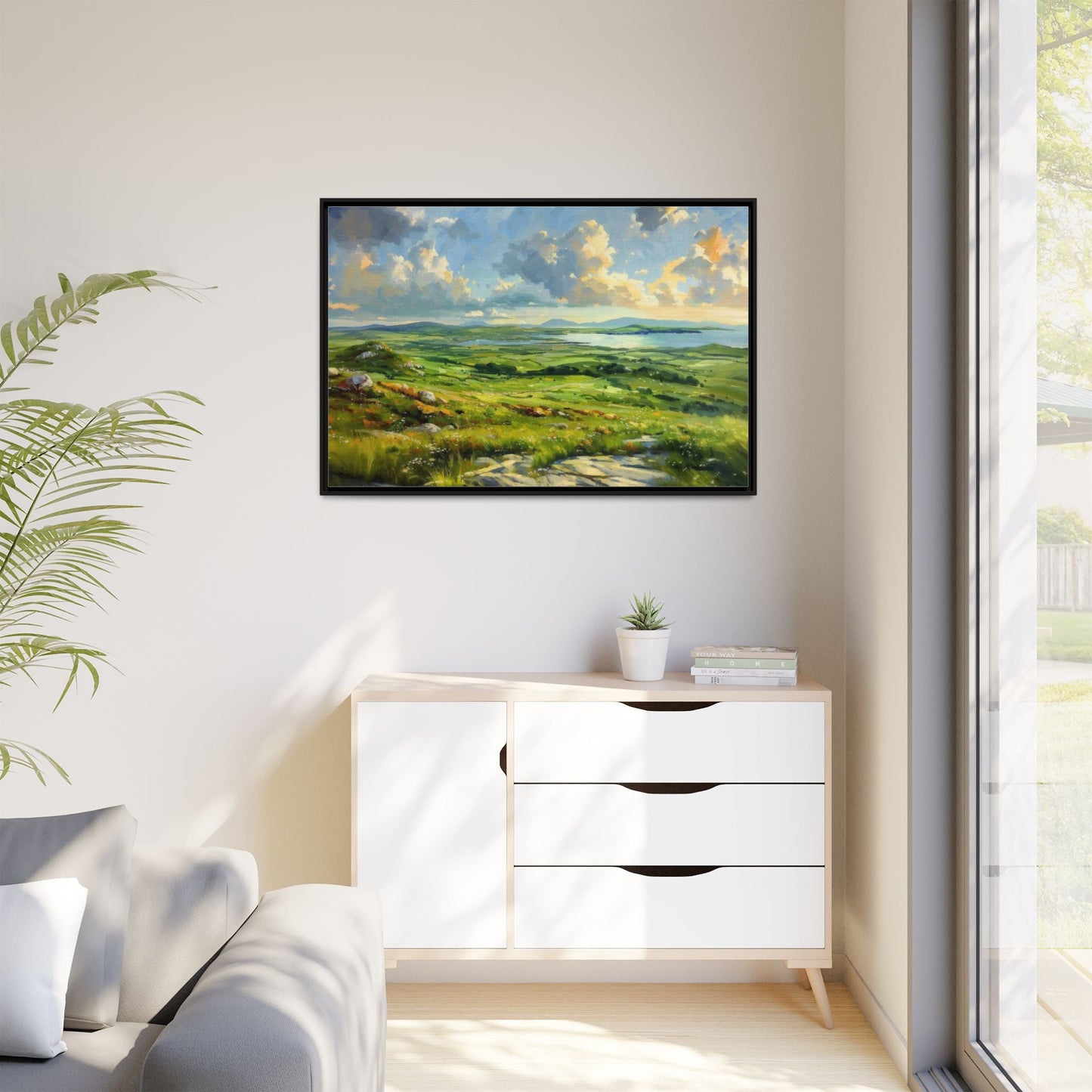 Wild Atlantic Summer Vista Wall Art - Breathtaking Coastal Landscape for Home Décor