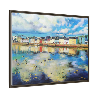 Galway Reflections wall art featuring serene Irish landscapes and water reflections, framed in premium quality wood.