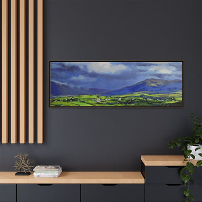 Connemara Fields - Stunning Irish landscape canvas print showcasing the serene beauty of Connemara's fields.