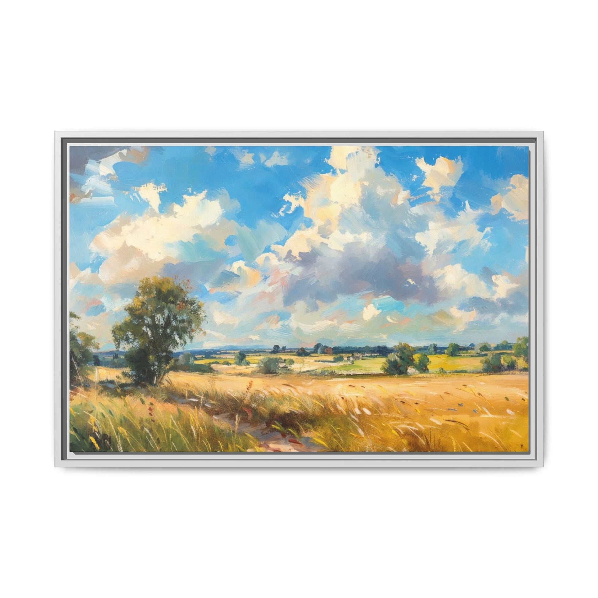 Summer Fields County Mayo Wall Art - Vibrant Irish Landscape Canvas Print