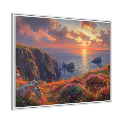 End of The Day wall art featuring a serene sunset landscape, printed on high-quality canvas to bring peaceful beauty and warmth to your home décor.