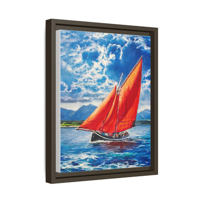 Single Galway Hooker – Premium Pinewood Art Frame for Timeless Décor