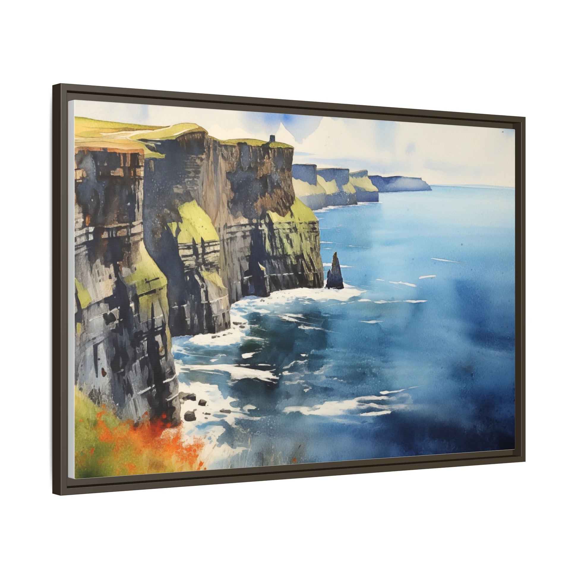 Cliffs of Moher Midday Sun - Beautiful Coastal Landscape Canvas Print