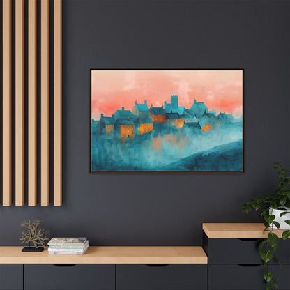 A Castle Town - Beautiful Landscape Canvas Print for all places Décor