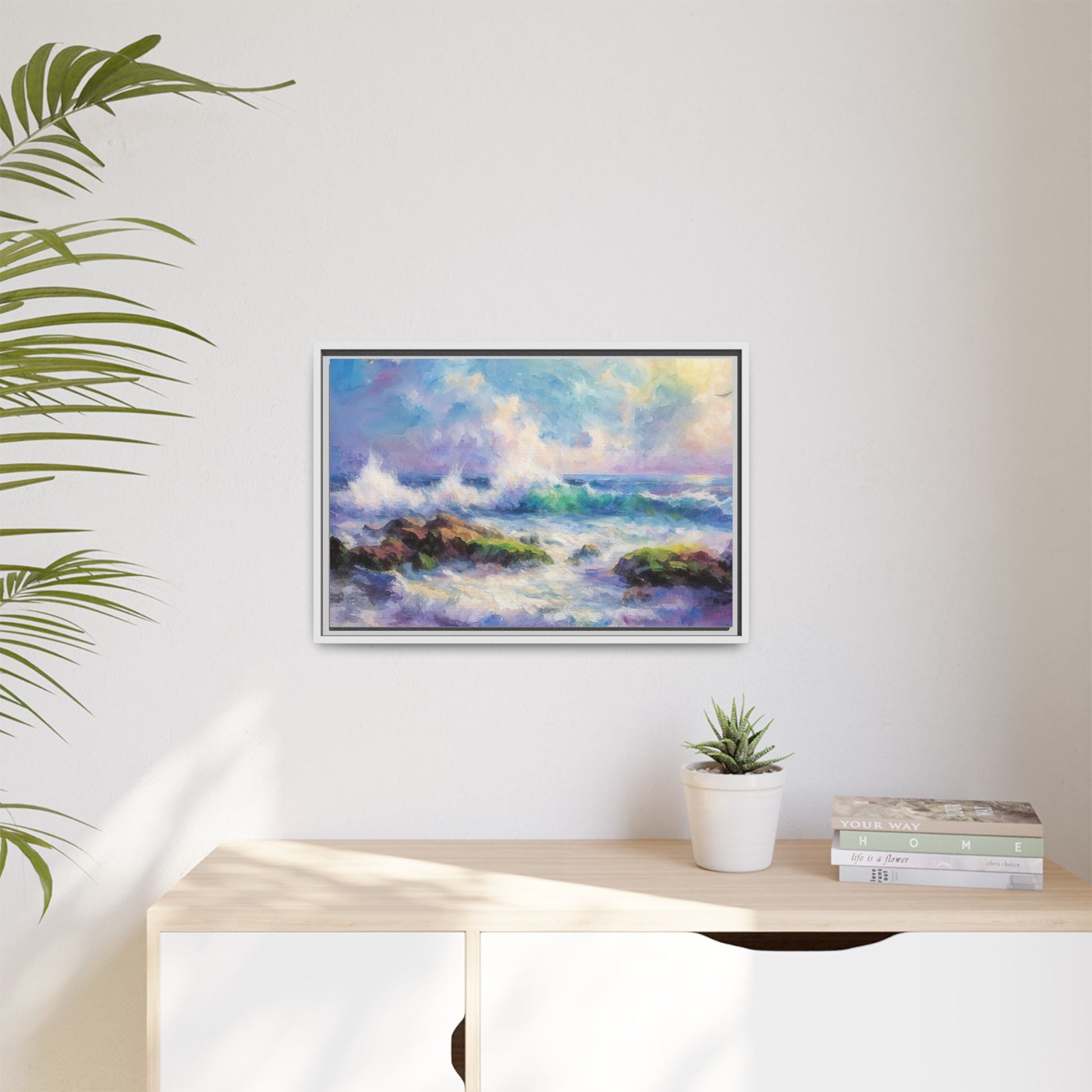 Achill Shoreline wcol wall art showcasing the stunning Irish coastal landscape, printed on high-quality canvas for a timeless and serene addition to your home décor.