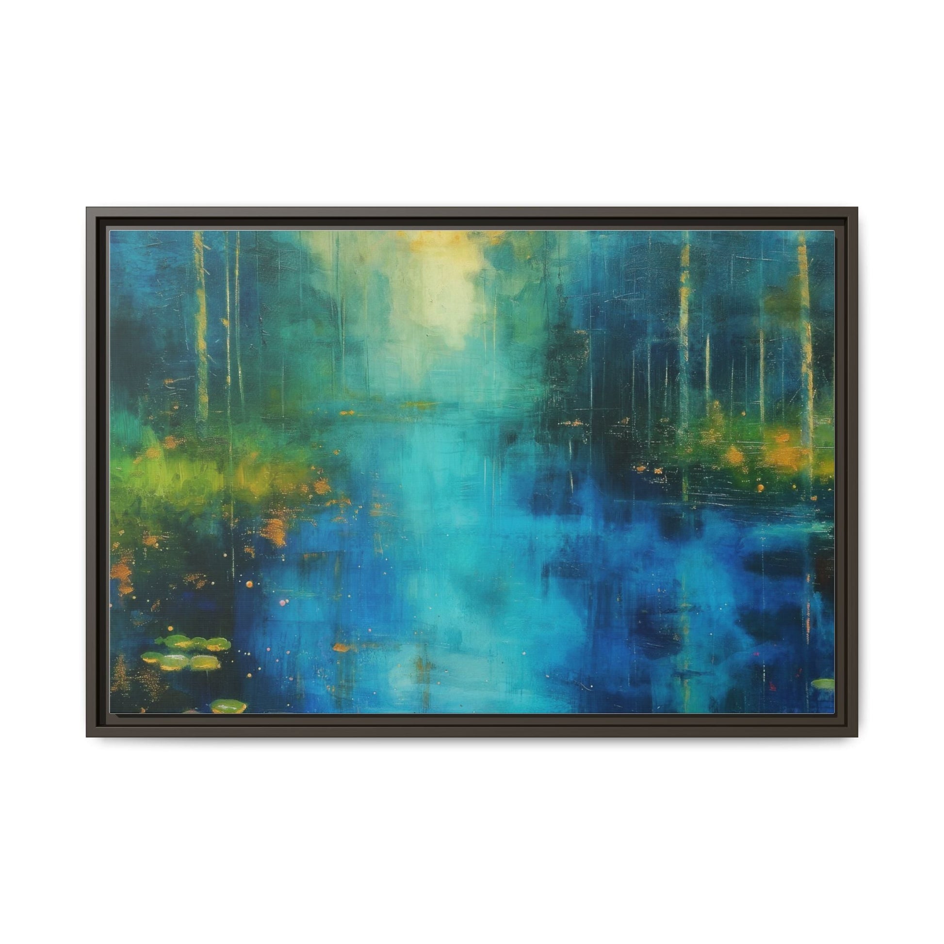 Symphony in Blue - Vibrant Abstract Canvas Print for Stylish Home Décor