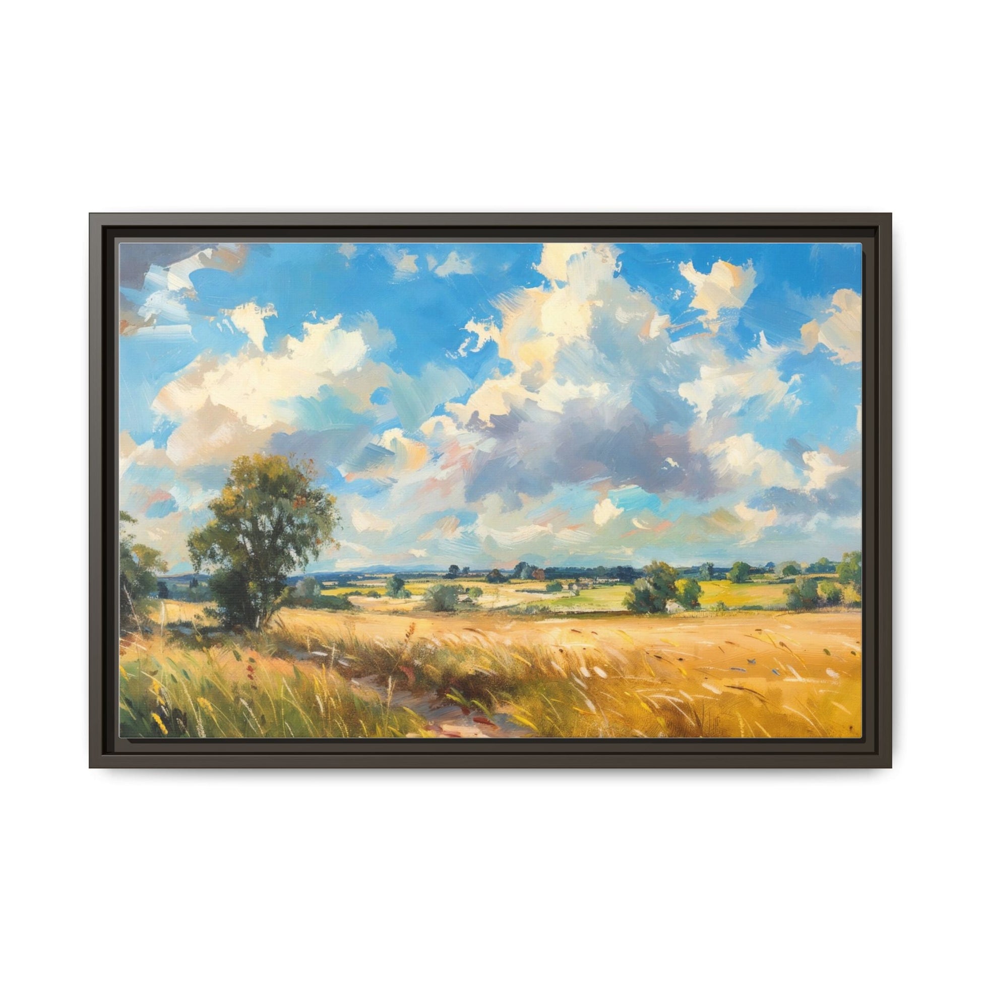 Summer Fields County Mayo Wall Art - Vibrant Irish Landscape Canvas Print