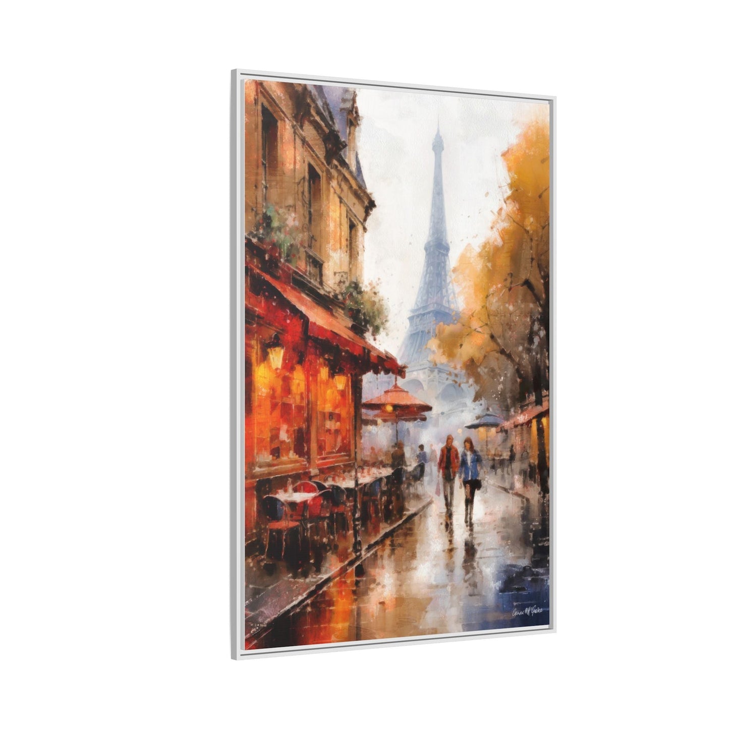 Eiffel Tower wall art featuring the iconic Paris landmark, printed on high-quality canvas to bring timeless beauty and elegance to your home décor.