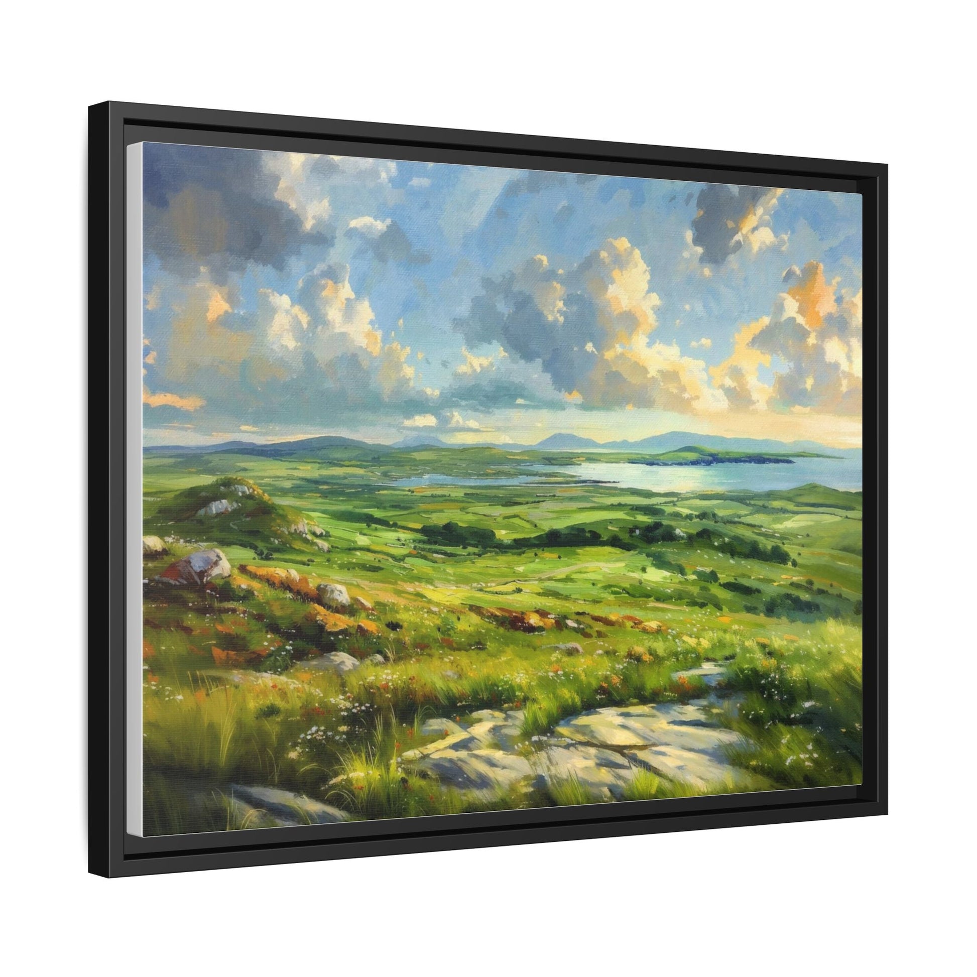 Wild Atlantic Summer Vista Wall Art - Breathtaking Coastal Landscape for Home Décor