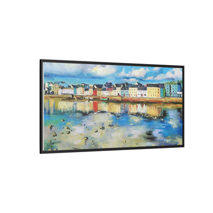 Galway Reflections wall art featuring serene Irish landscapes and water reflections, framed in premium quality wood.