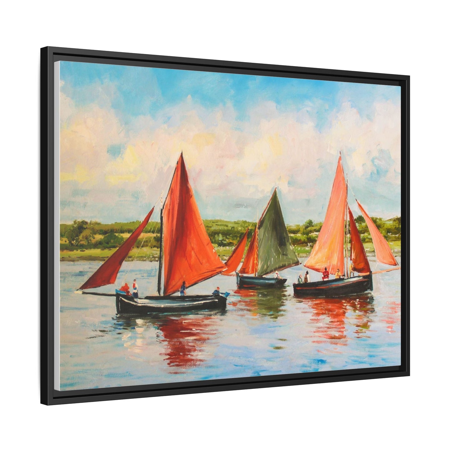 Hookers – Premium pinewood frame with a cotton-polyester canvas print, featuring a protective coating for lasting beauty and timeless décor.