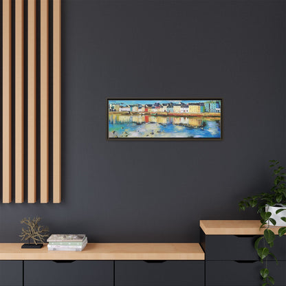 Galway Reflections wall art featuring serene Irish landscapes and water reflections, framed in premium quality wood.