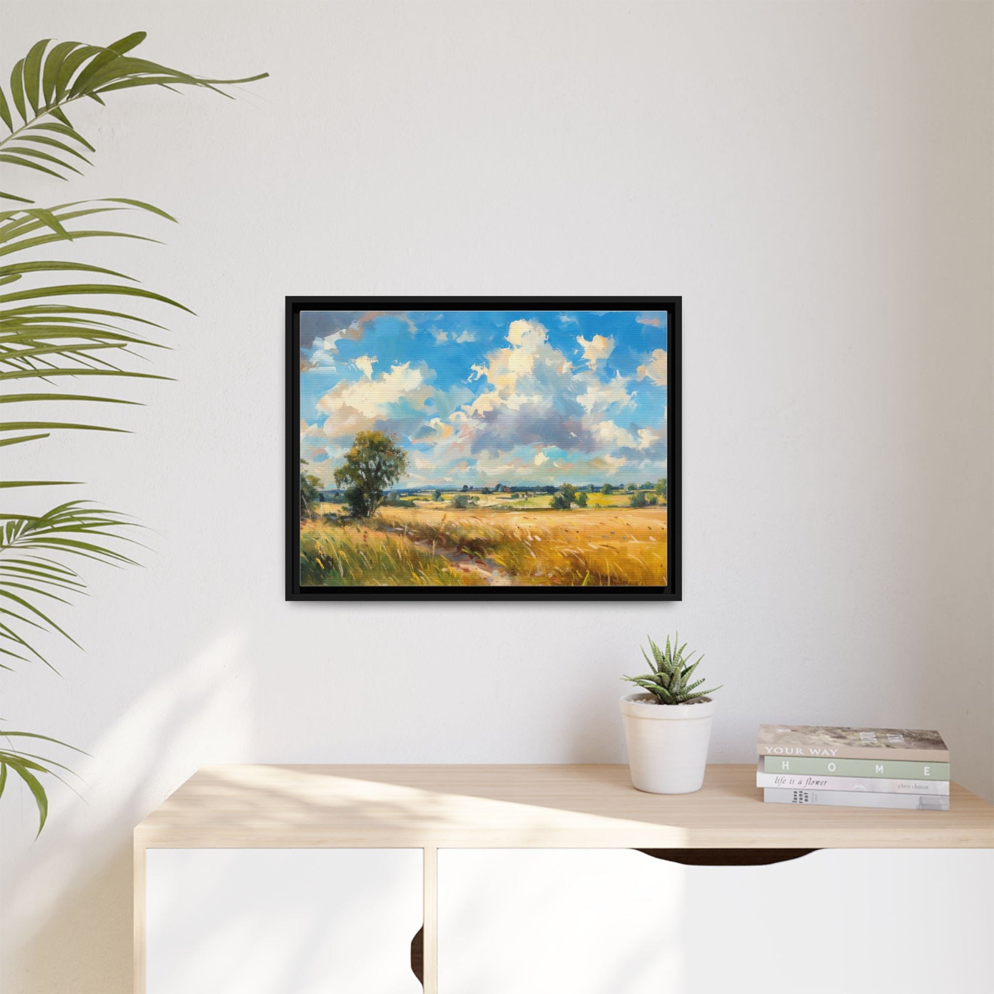 Summer Fields County Mayo Wall Art - Vibrant Irish Landscape Canvas Print