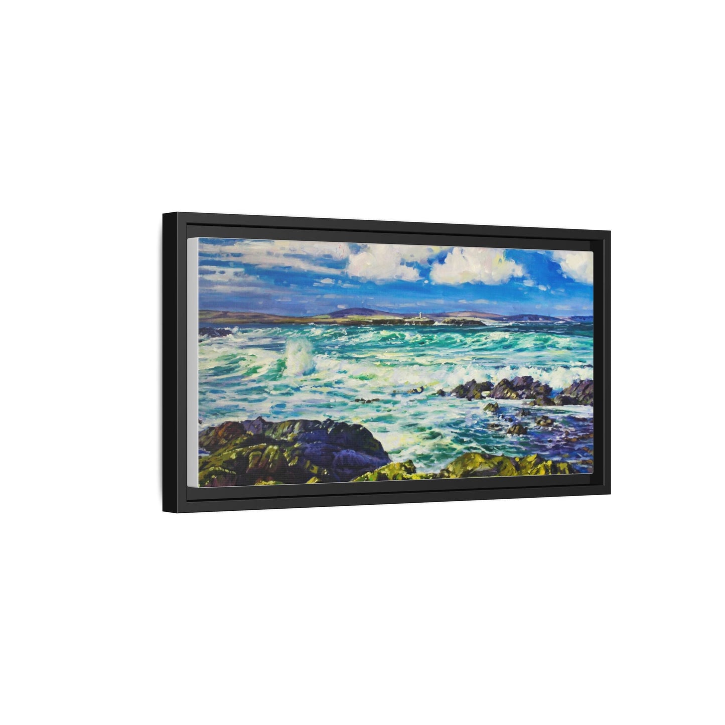 Ballyglass Lighthouse Erris wall art featuring the stunning coastal lighthouse, framed in premium materials for a perfect addition to any living space.