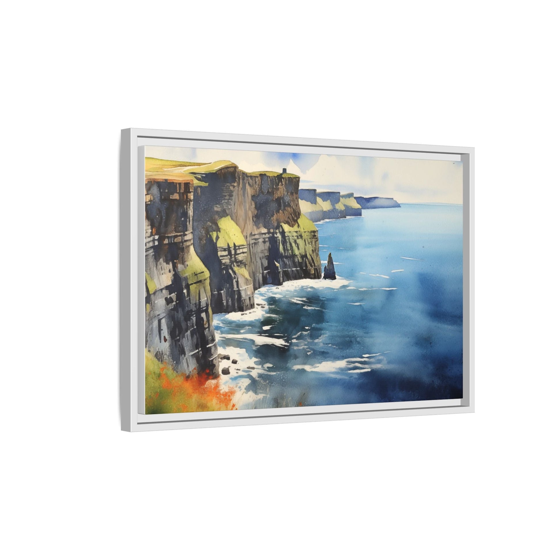 Cliffs of Moher Midday Sun - Beautiful Coastal Landscape Canvas Print