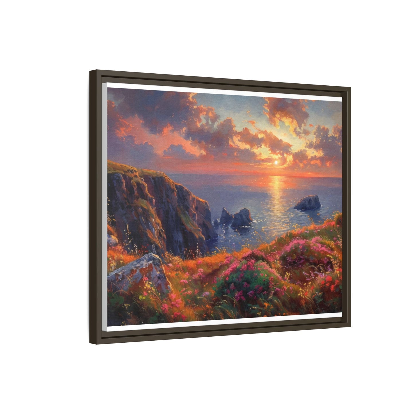 End of The Day wall art featuring a serene sunset landscape, printed on high-quality canvas to bring peaceful beauty and warmth to your home décor.