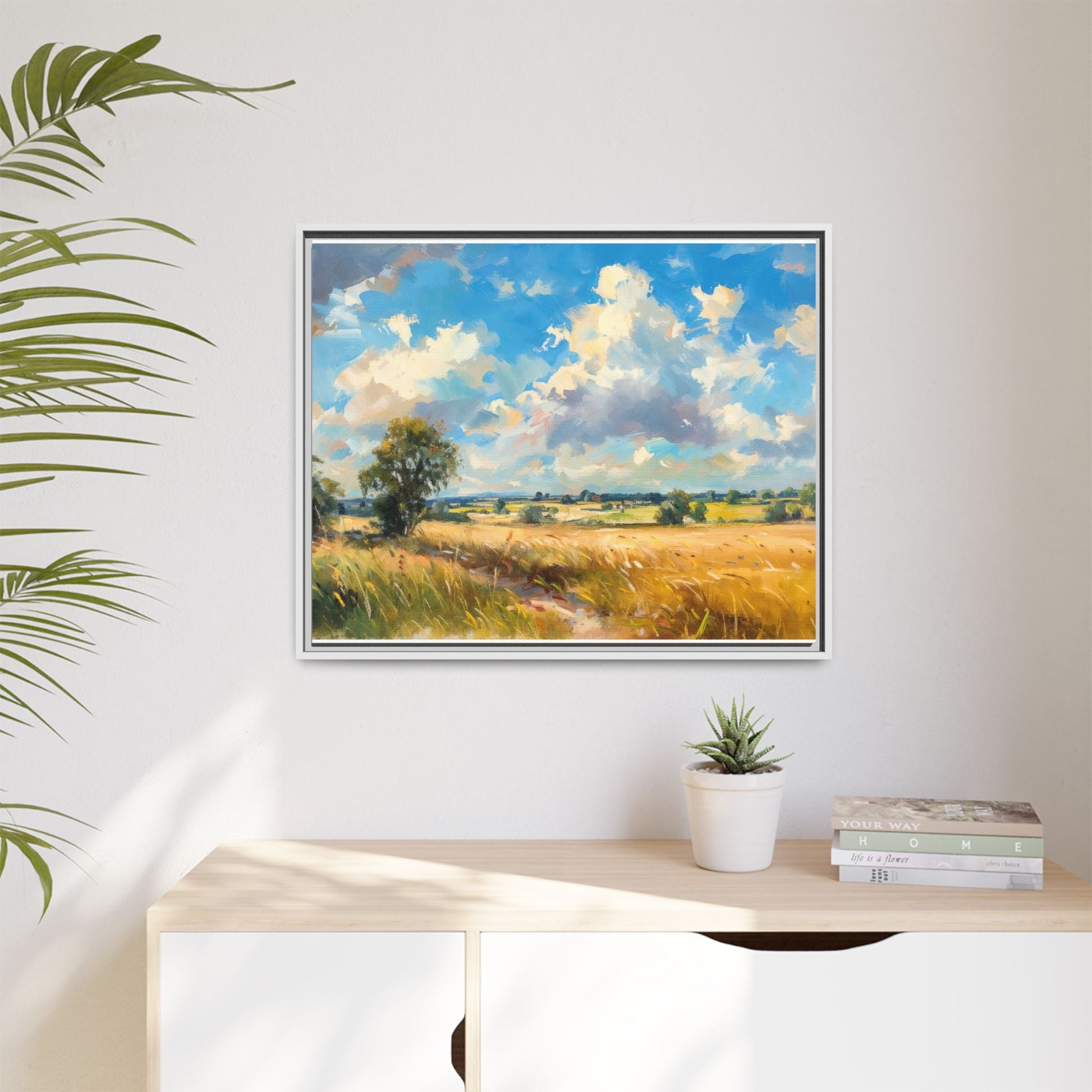 Summer Fields County Mayo Wall Art - Vibrant Irish Landscape Canvas Print